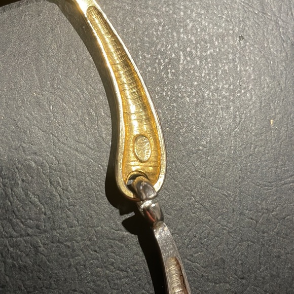 KJL Kenneth Jay Lane Gold Silver Tone Choker - Picture 3 of 3